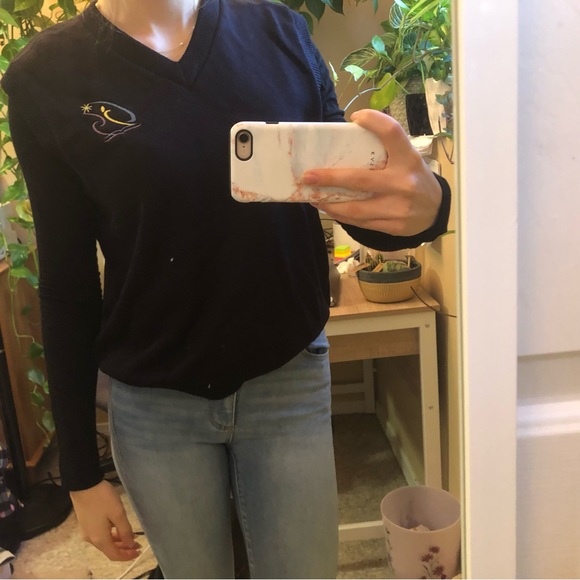 Navy blue sweater vest size s - Picture 3 of 7